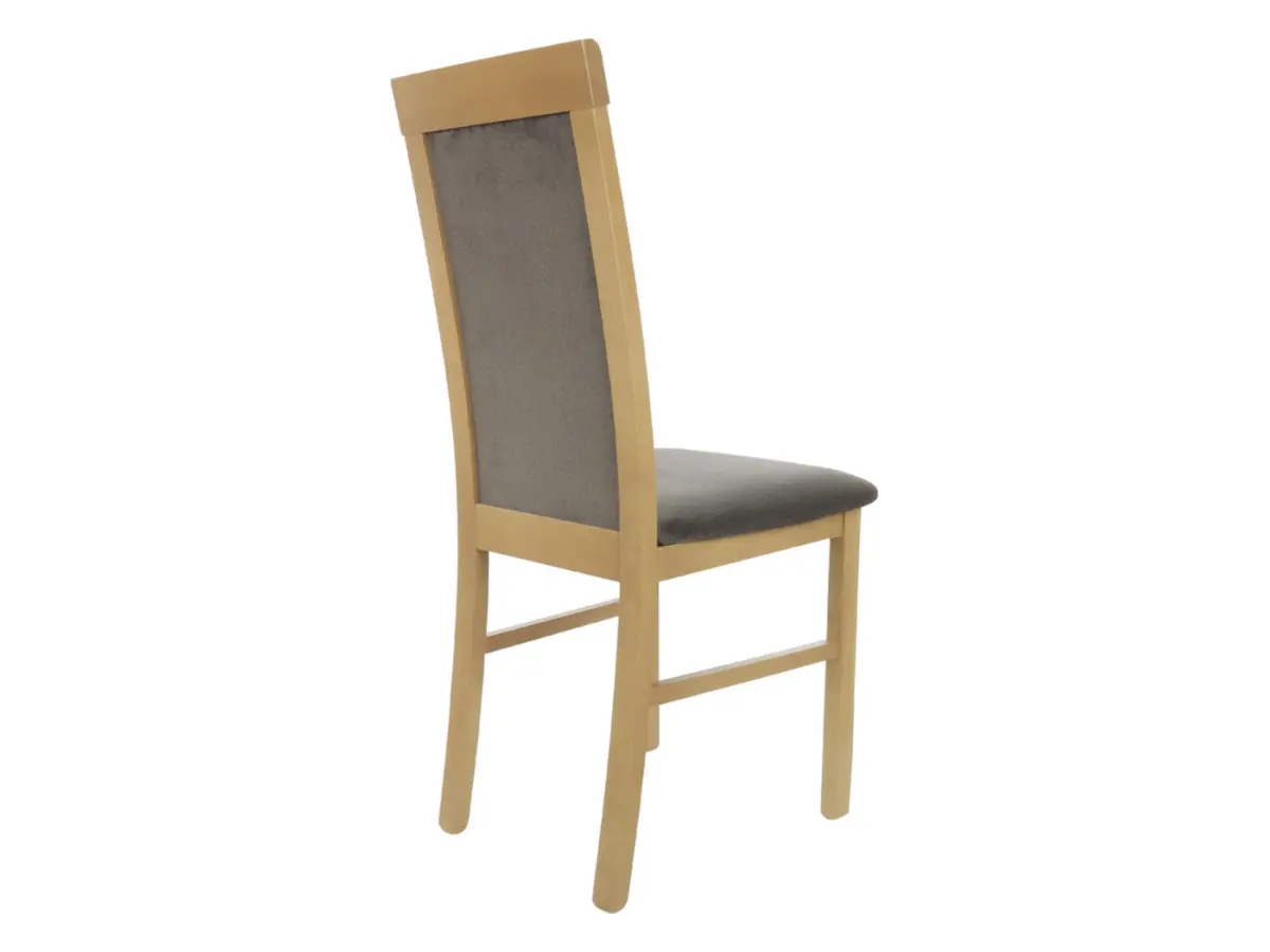 Silla tapizada Como marrón