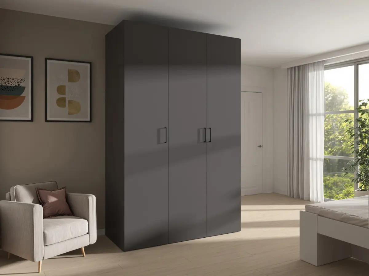 Armario modular Flex 150 cm con 3 puertas grafito