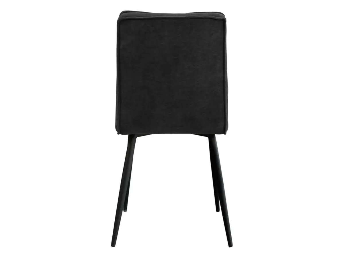 Silla tapizada Lena gris oscuro