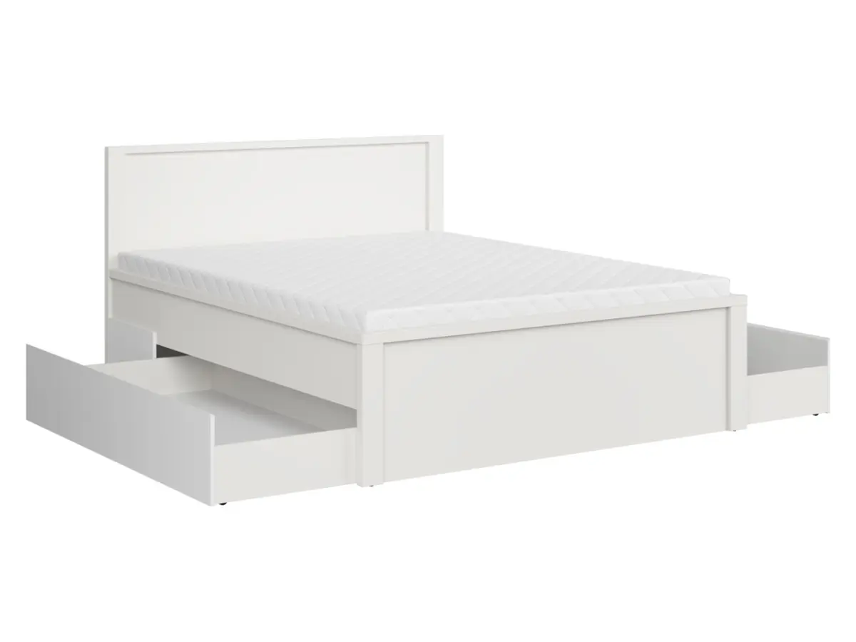 Cama Kaspian T 160x200 blanca