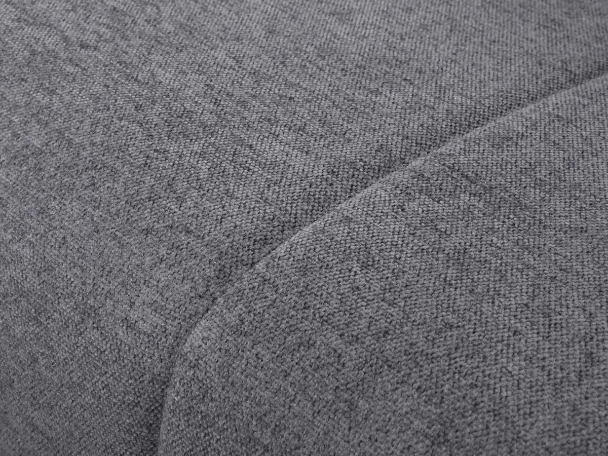 Sofá de dos plazas con función de cama y arcón POLI gris