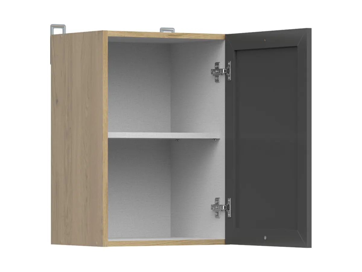 Armario de cocina superior Junona Line 40 cm con puerta izquierda/derecha roble bernstein/grafito
