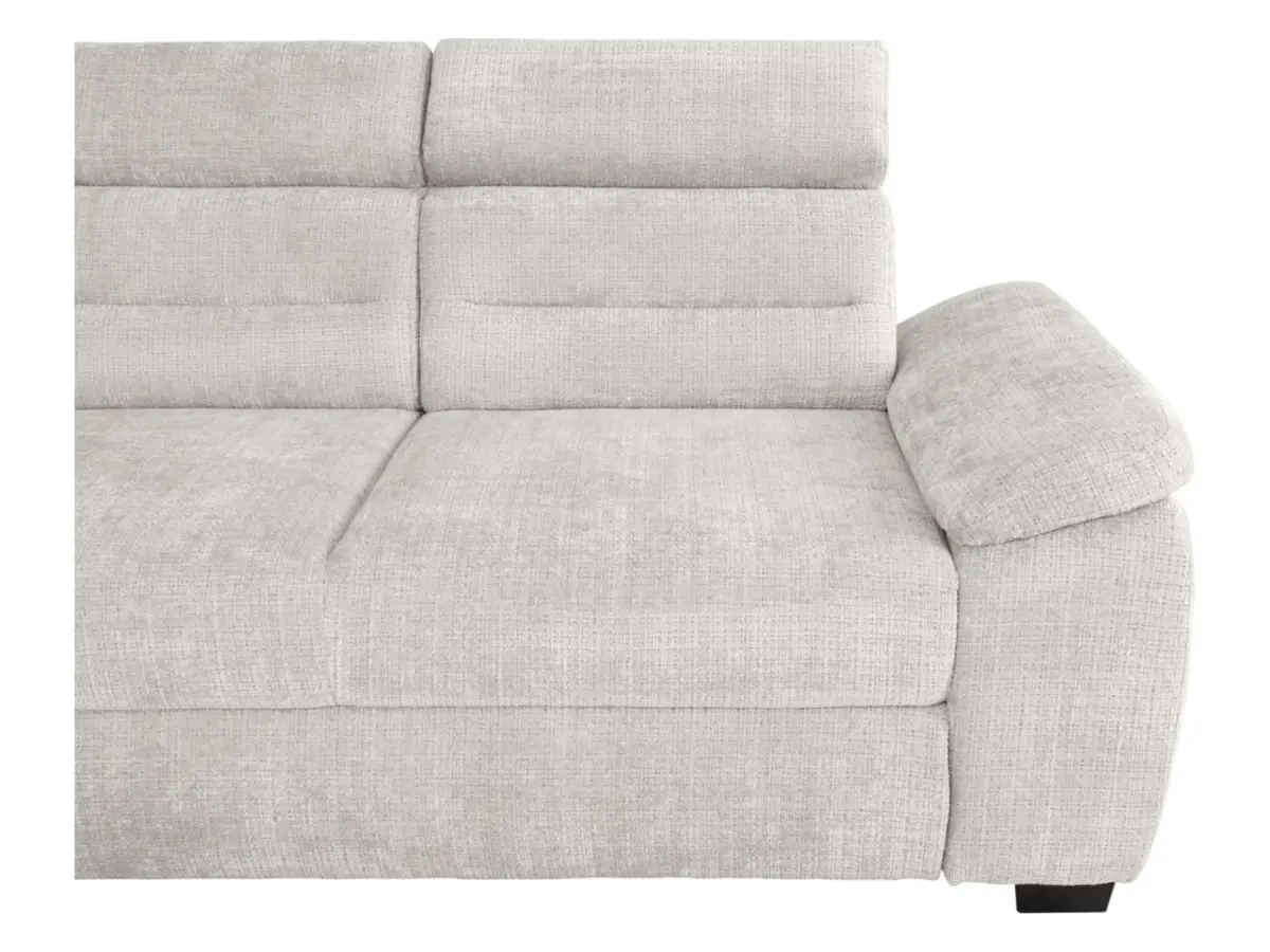 Sofá rinconera izquierda Aguda convertible con arcón beige