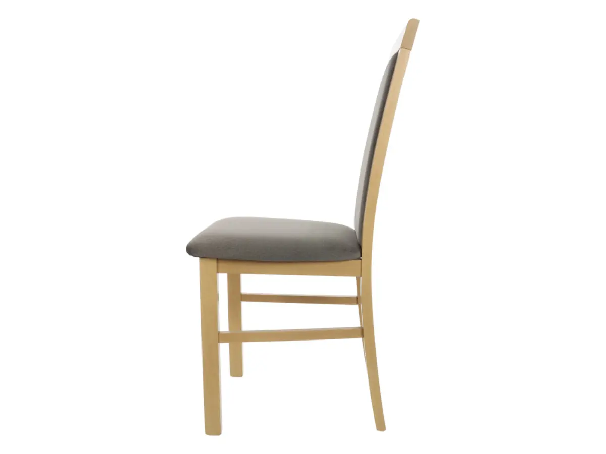 Silla tapizada Como marrón