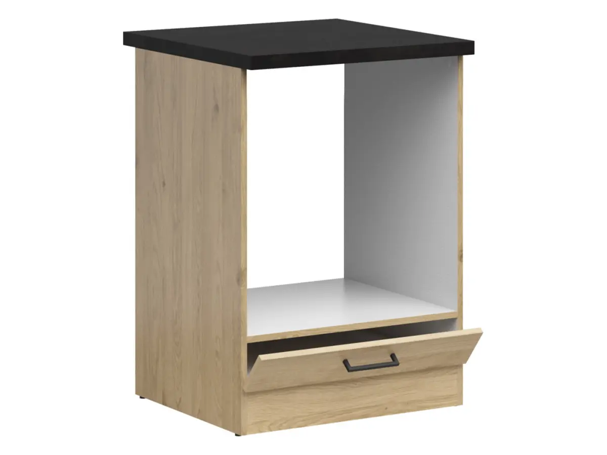 Mueble de cocina para horno empotrado Junona Line 60 cm roble bernstein con encimera