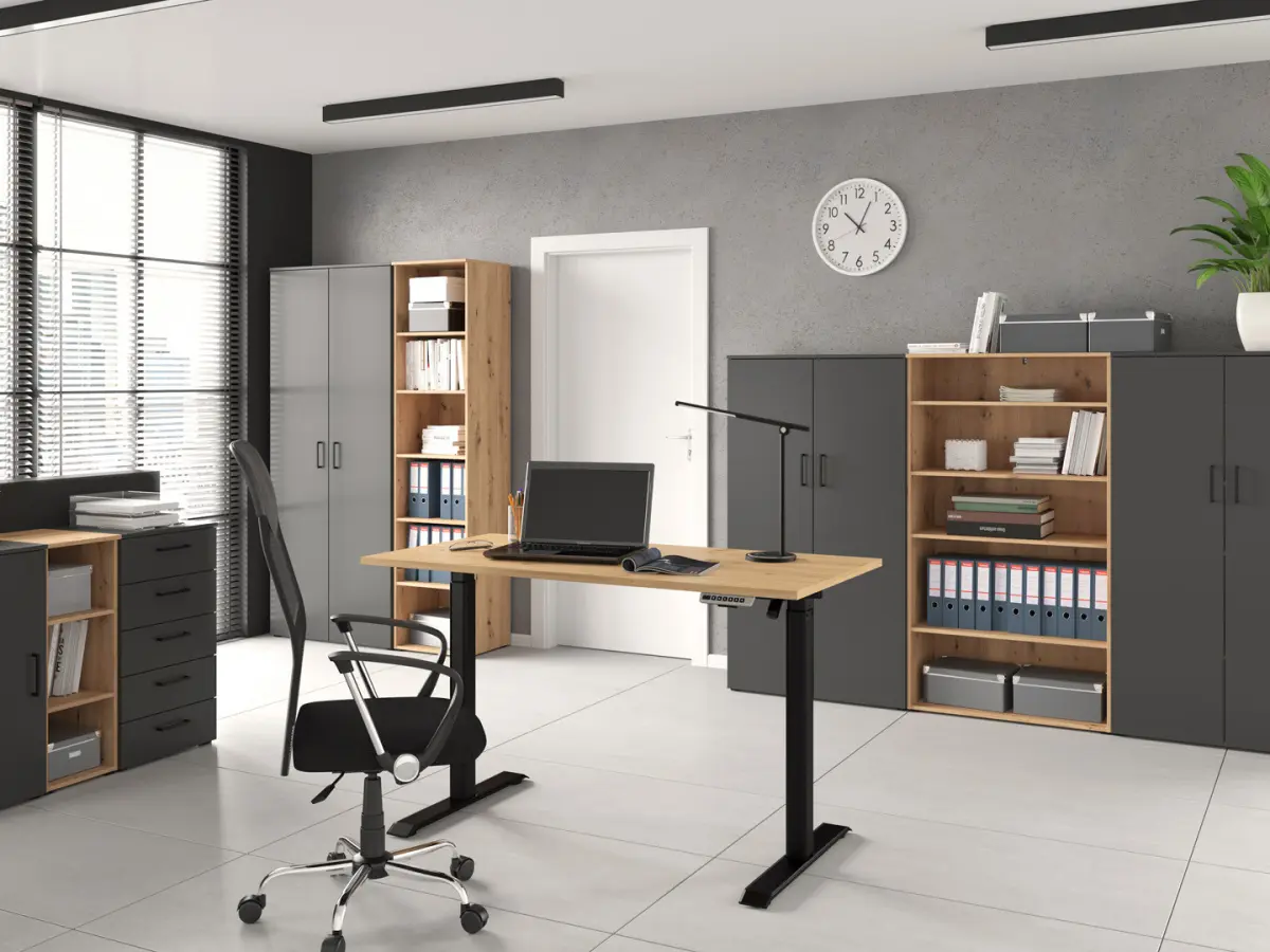 Estantería MultiDo 45 cm con puertas atelier claro