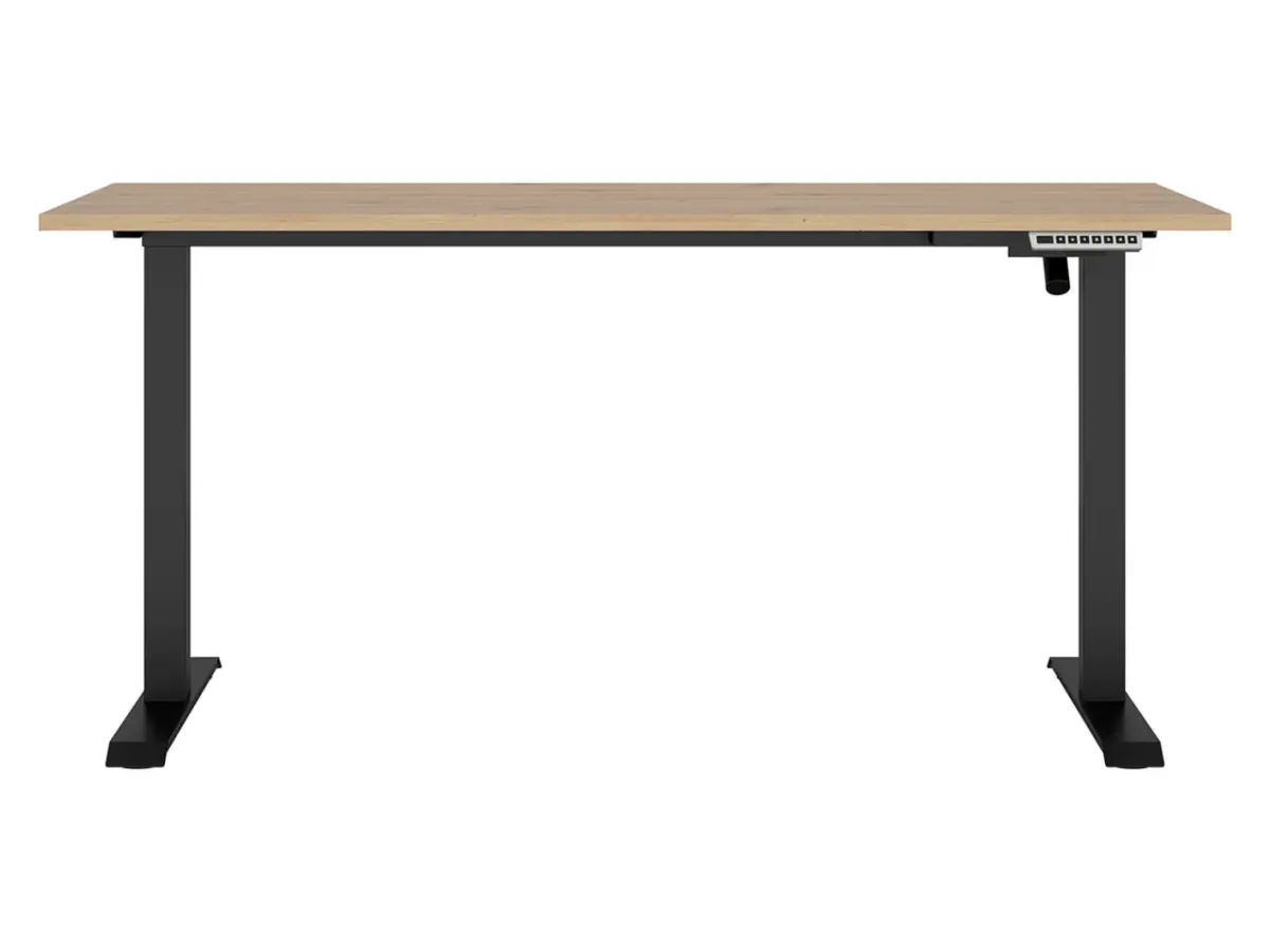 Biurko z regulacją elektryczną Space Office 160 cm dąb artisan