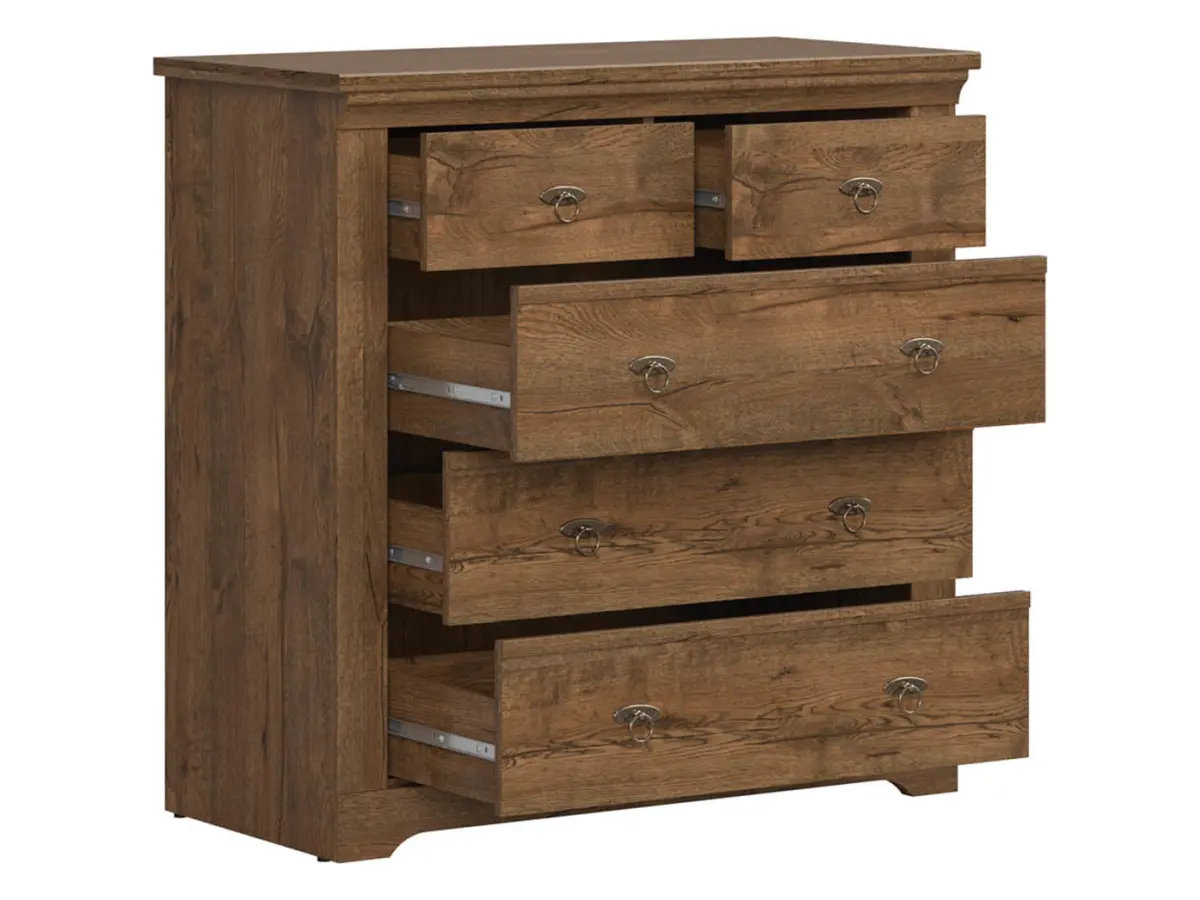 Patras 93 cm con 5 cajones roble april