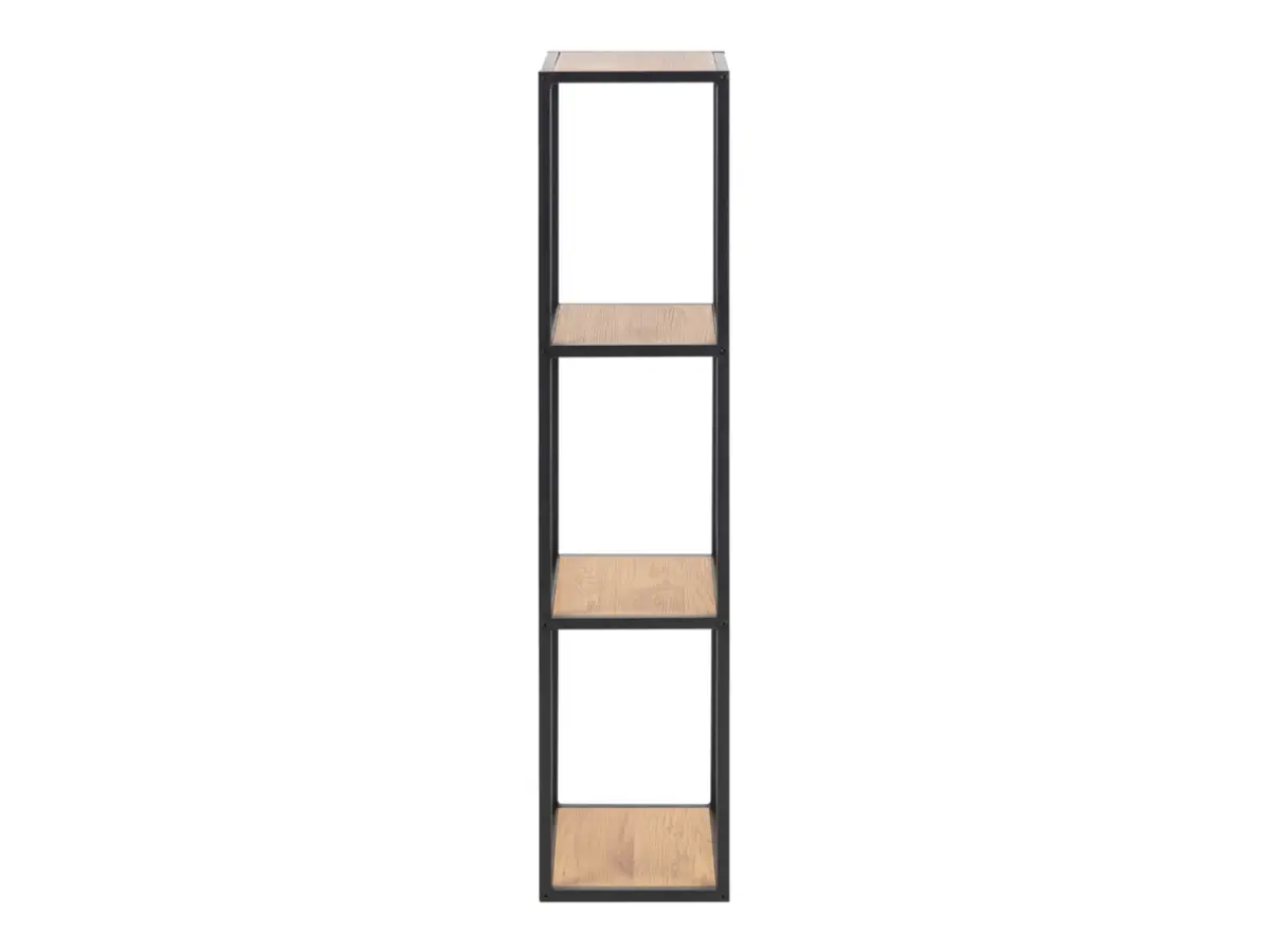 Estante de pared Seaford 24 cm con 3 estantes roble salvaje mate