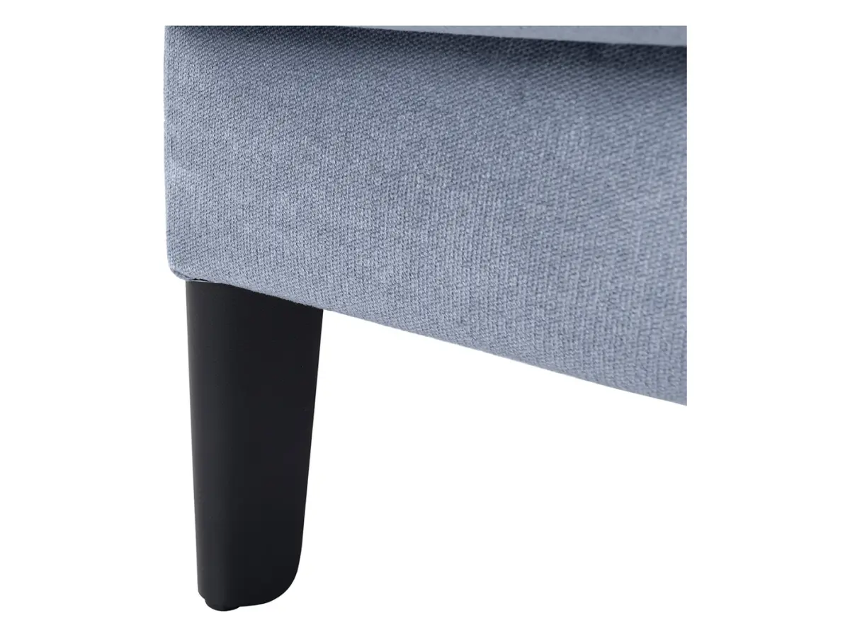 Sofá de tres plazas Sentila con cama y arcón gris