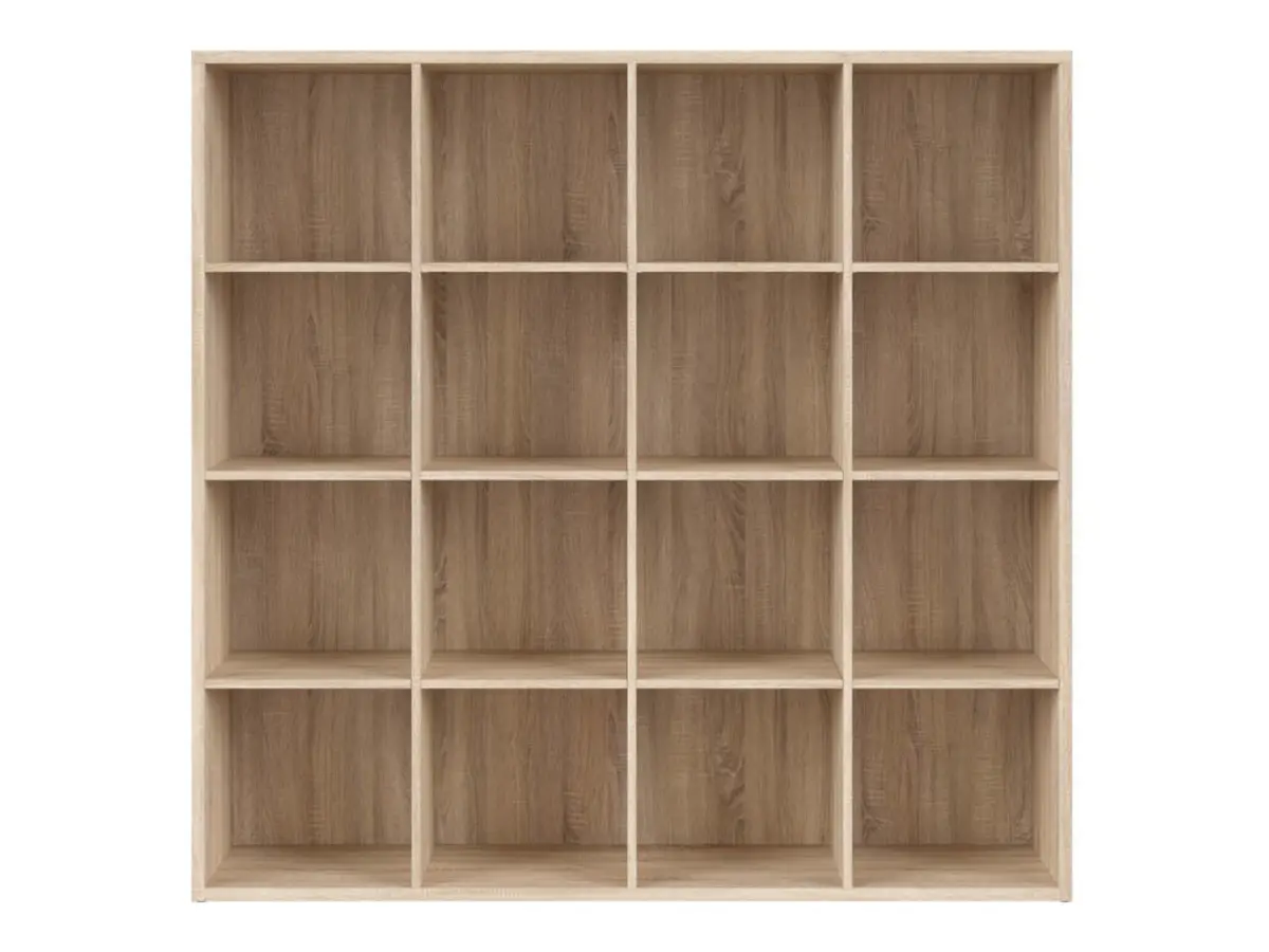 Estantería Nepo Plus 151 cm con 16 estantes roble sonoma