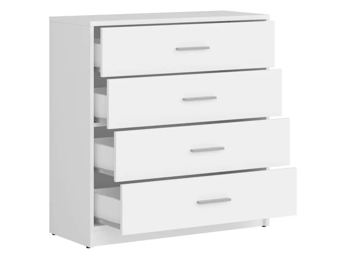 Комод Nepo Plus 80 см с 4 ящиками белый