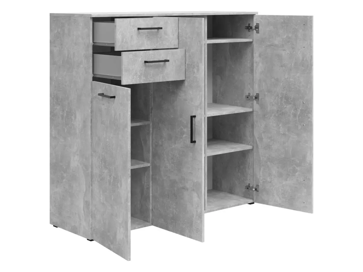 Chest of drawers MultiDo 120 cm with 3 doors and 2 drawers light atelier