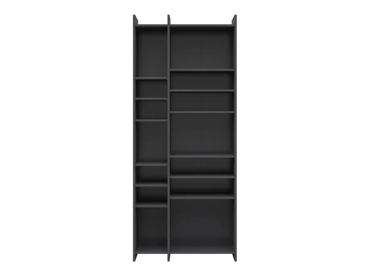 Estantería Lenny 80 cm con 12 estantes grafito