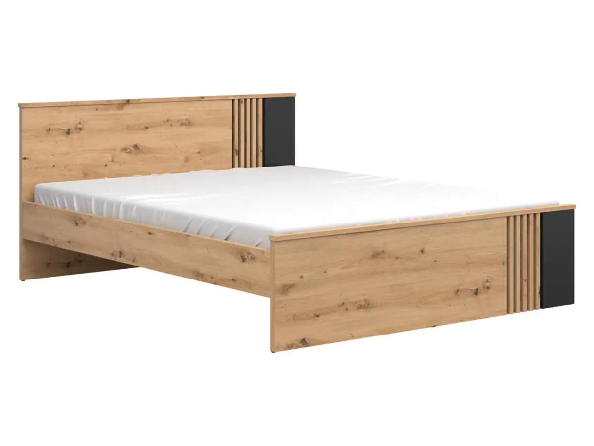 Cama Vabres 160x200 roble artisan lamas