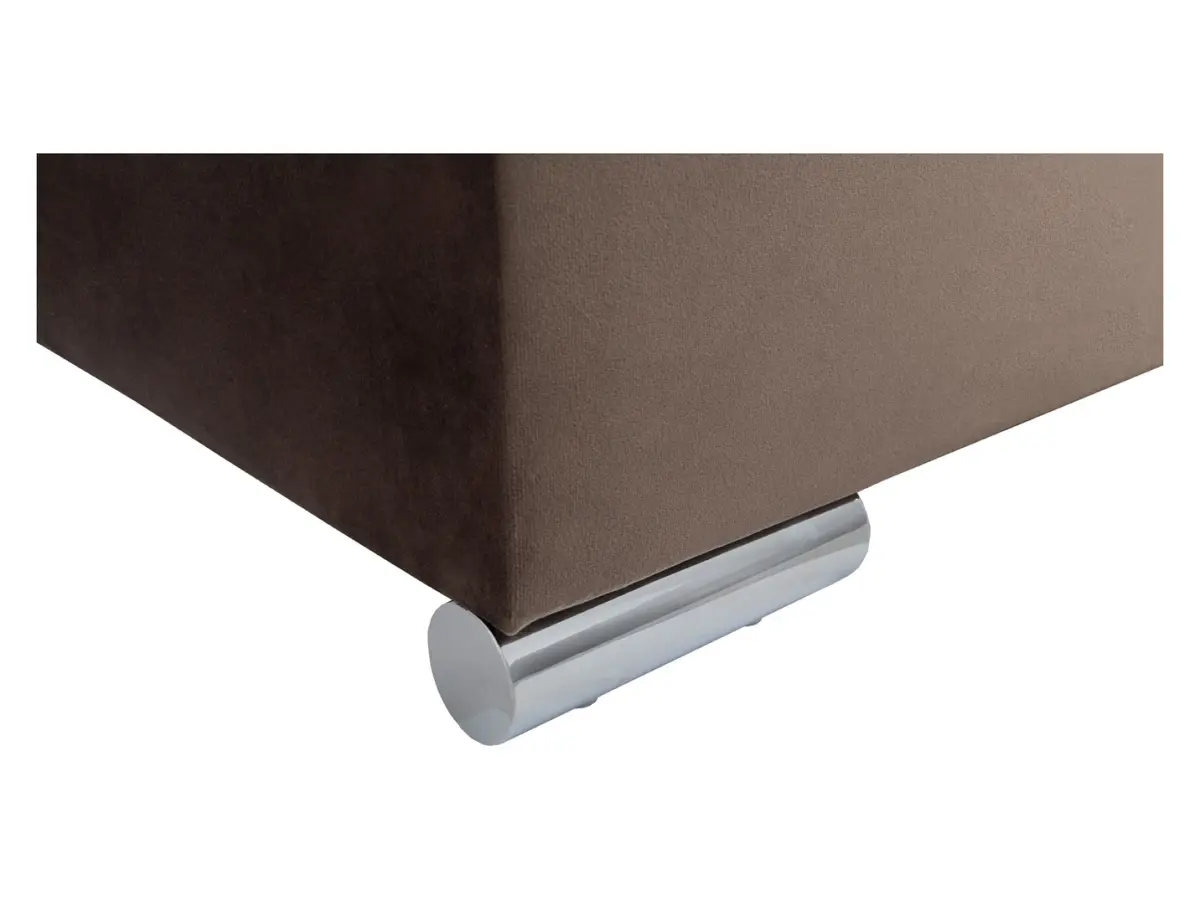 Sofá rinconera universal Merin con función de cama y 2 arcones marrón