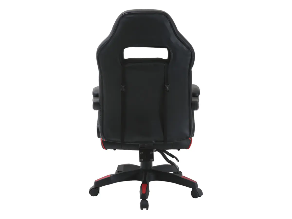 Silla gaming Riku con reposapiés extensible negro