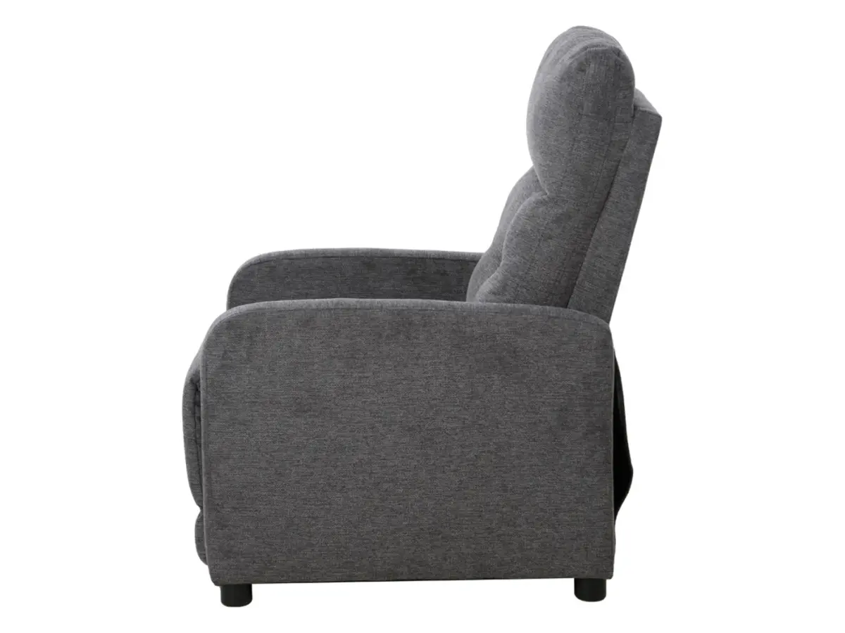 Sillón tradicional Monti con función relax gris oscuro