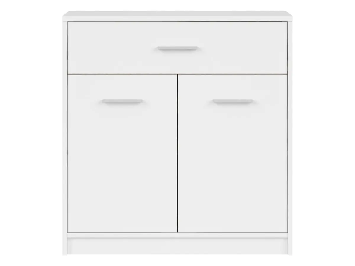 Cómoda Nepo Plus 80 cm con 2 puertas y un cajón blanca
