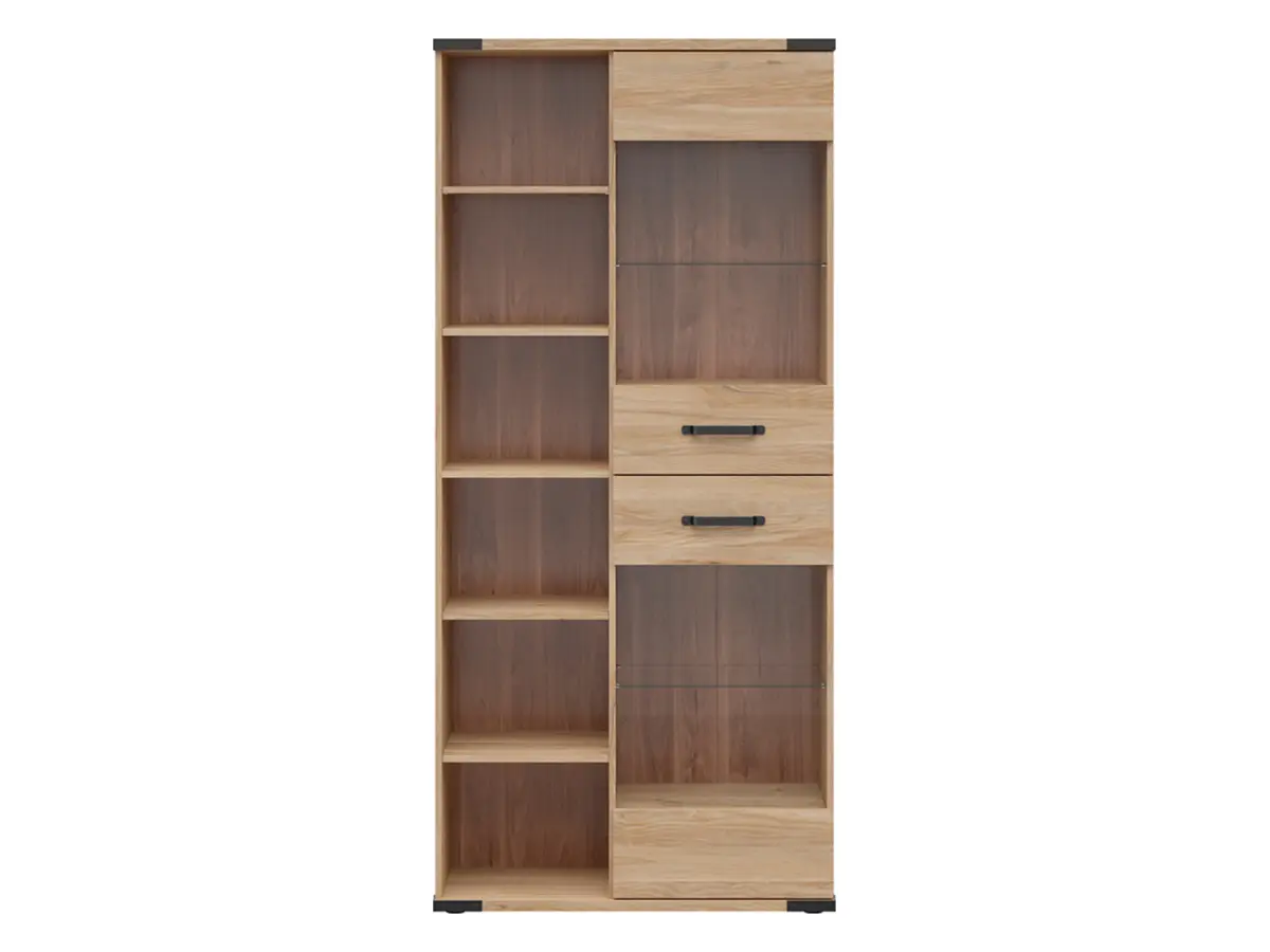 Vitrina Lara 90 cm con 2 puertas fresno belarus