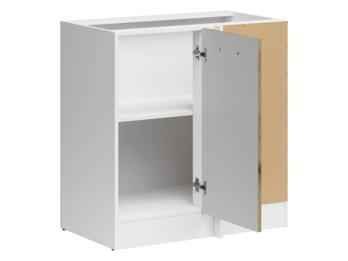 Armario de cocina inferior de esquina Junona Line derecha roble delano claro para rincón 100x60 cm