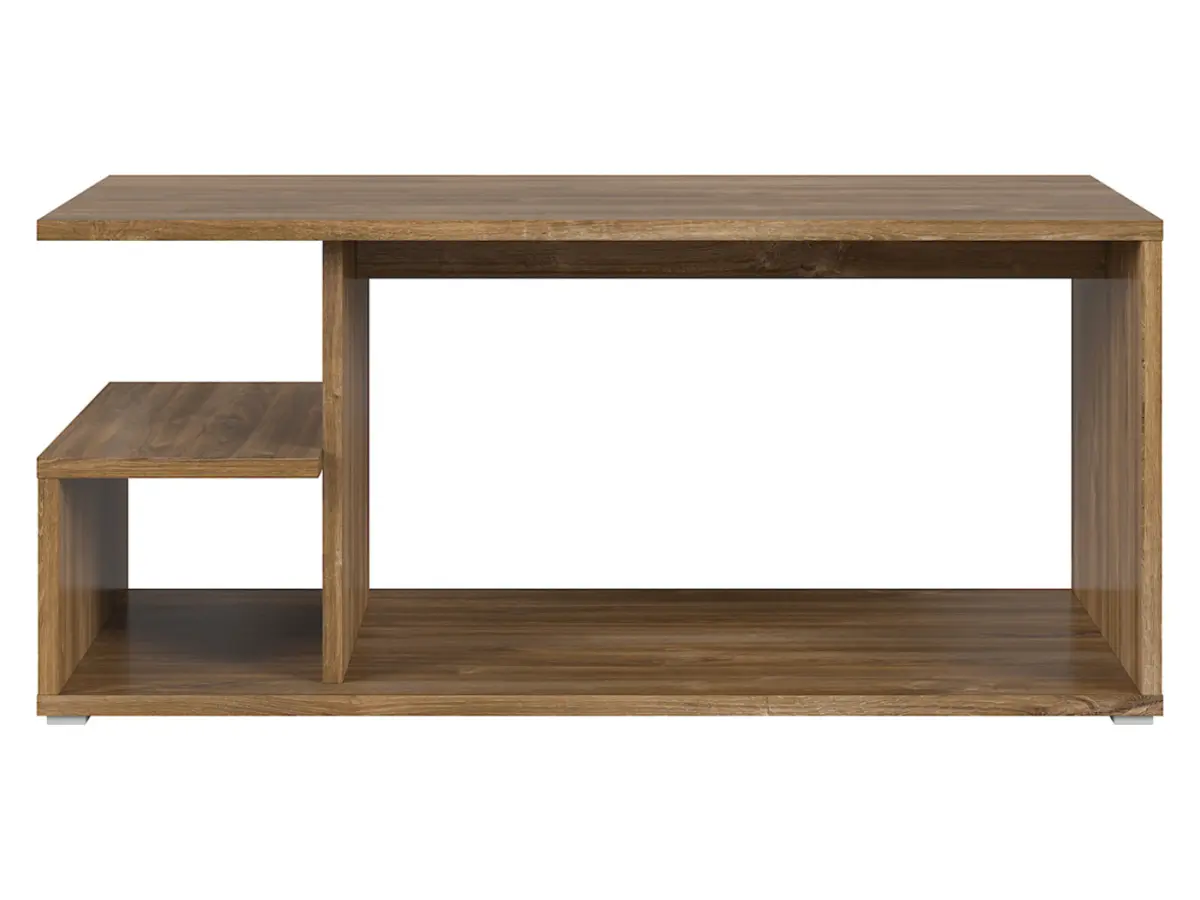 Mesa de centro Gato 100x50 con estante roble stirling