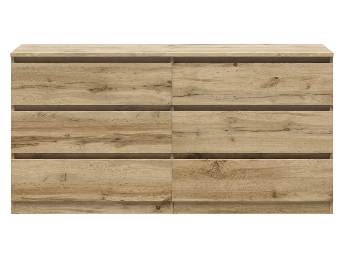 Komoda Tetrix 150 cm z 6 szufladami dąb wotan