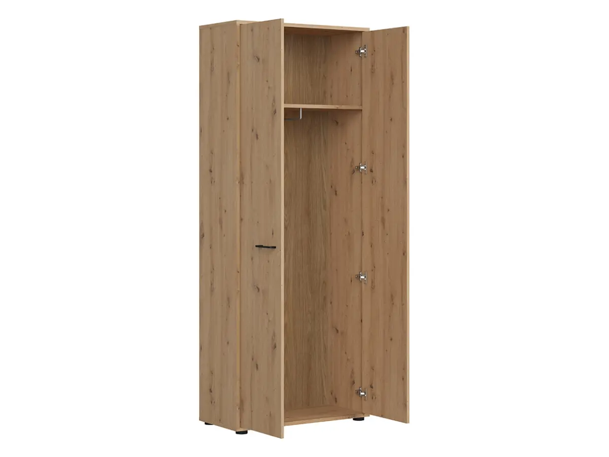 Armario de dos puertas Space Office 80 cm roble artisan