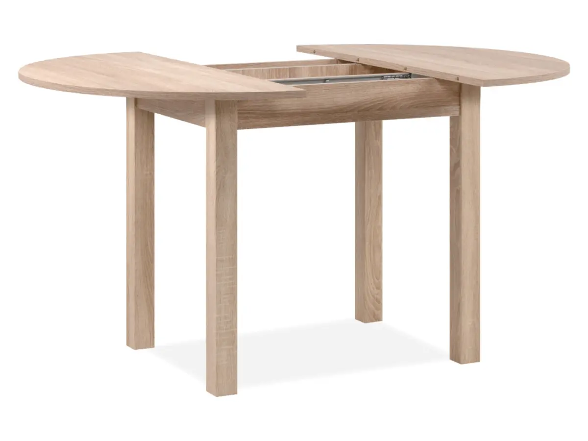 Mesa redonda extensible Coburg 100-140/x76 roble sonoma