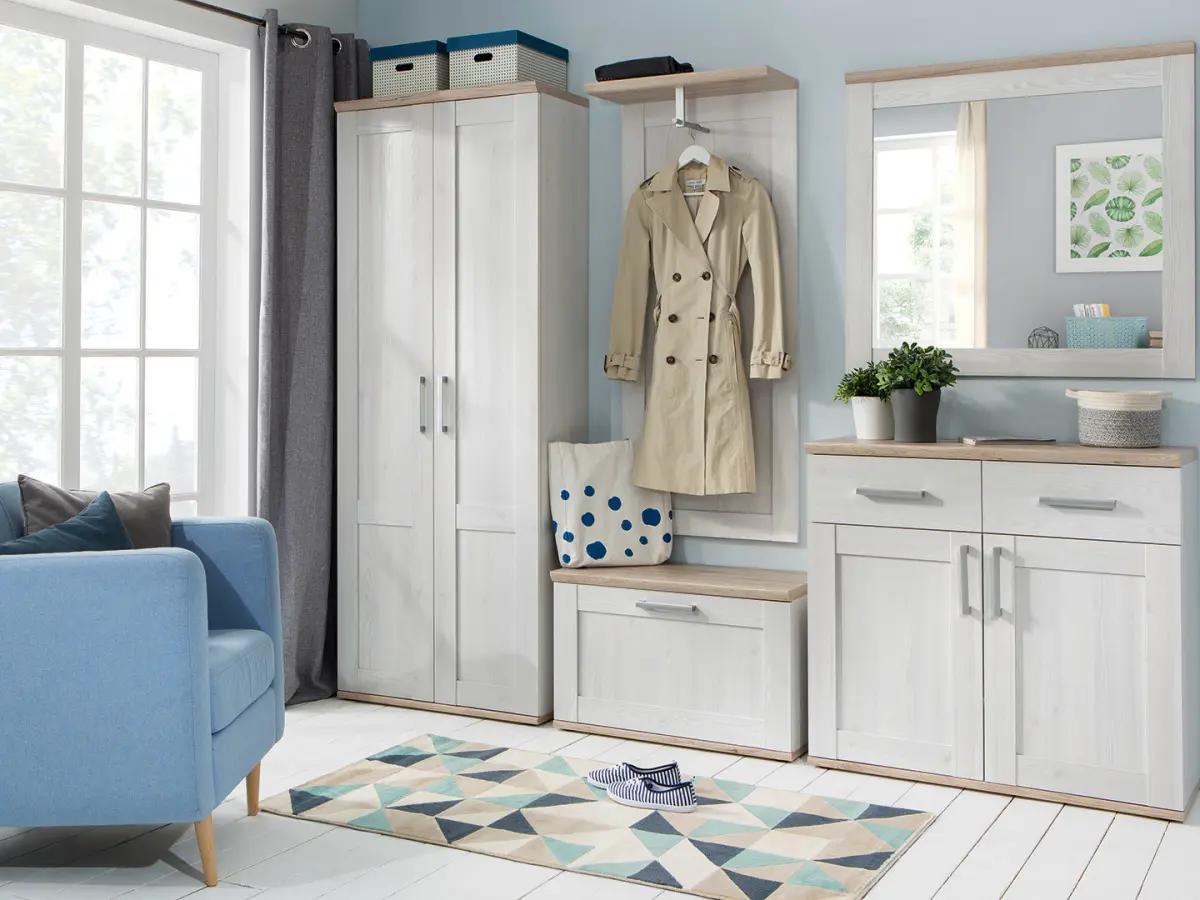 Perchero de pared para el recibidor Romance roble san remo claro