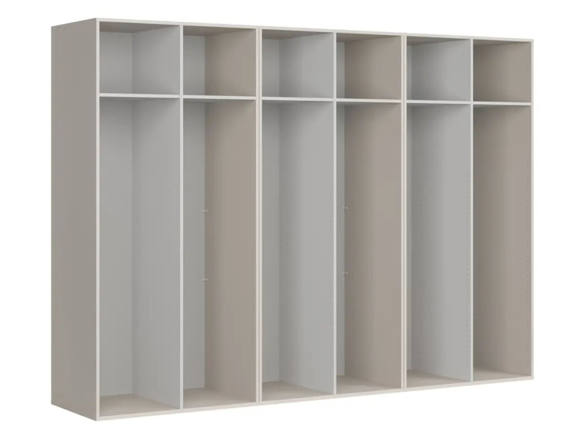 Armario de seis puertas Flex 300 cm cachemir