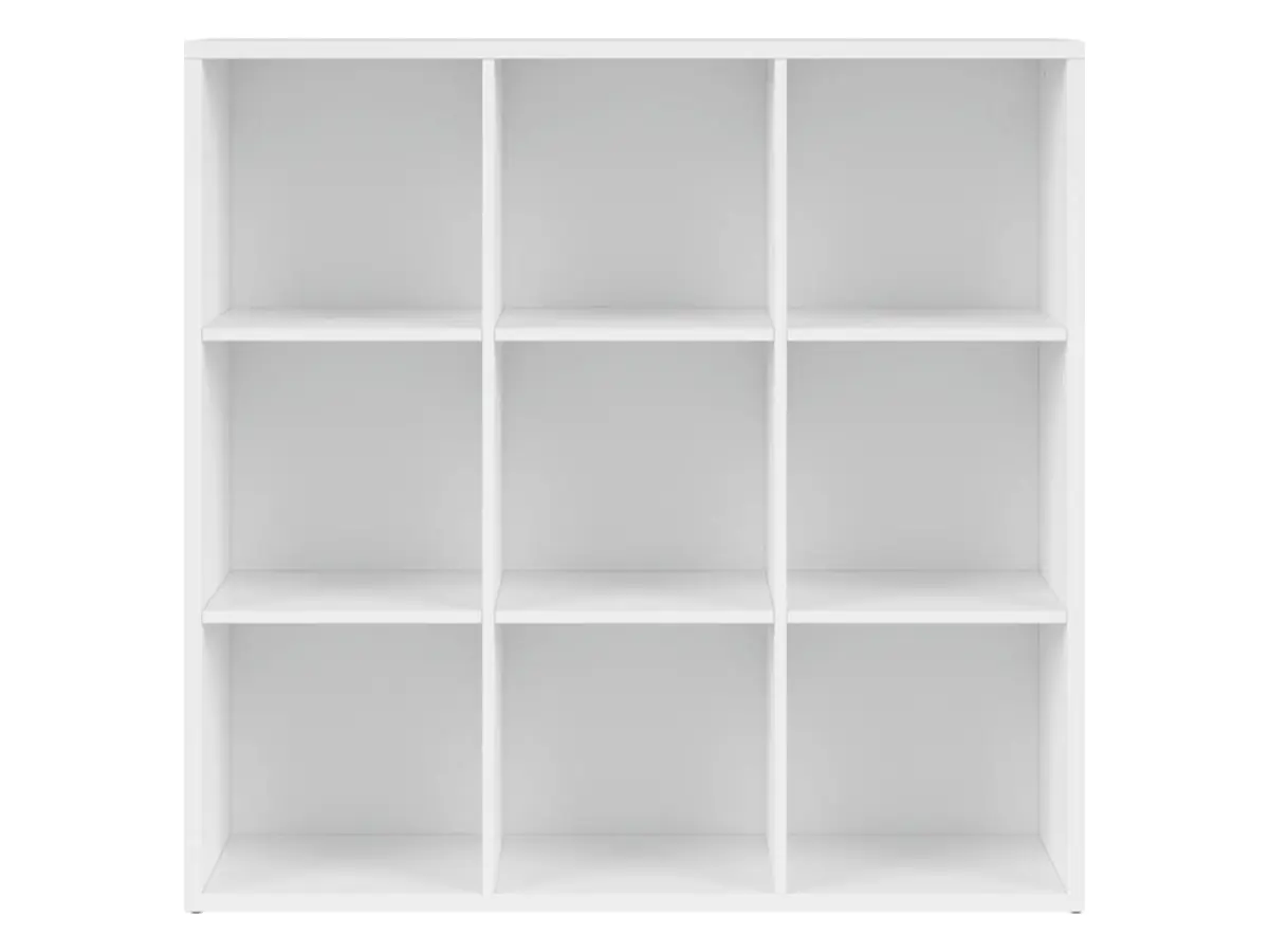Estantería Nepo Plus 114 cm con 9 estantes blanca