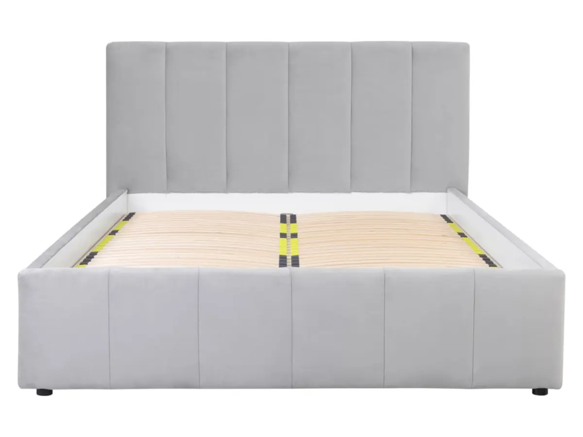Cama tapizada Lones 160x200 gris