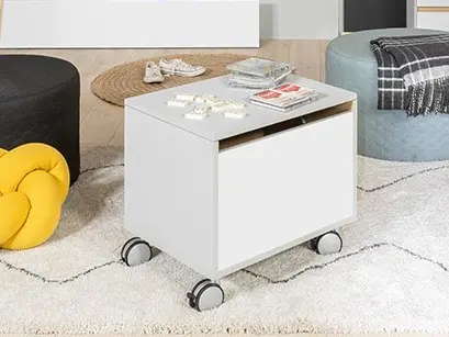 Cajonera Nandu 50 cm con compartimento gris claro