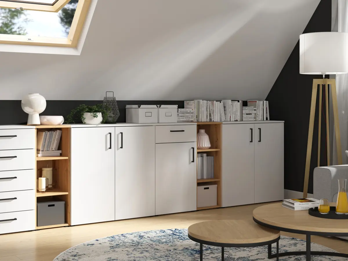 Szafa MultiDo 80 cm dwudrzwiowa atelier jasny