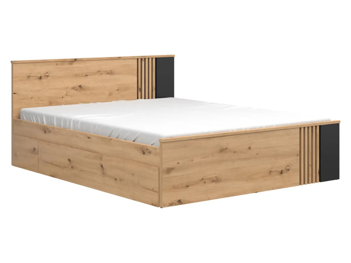 Cama Vabres 160x200 roble artisan lamas