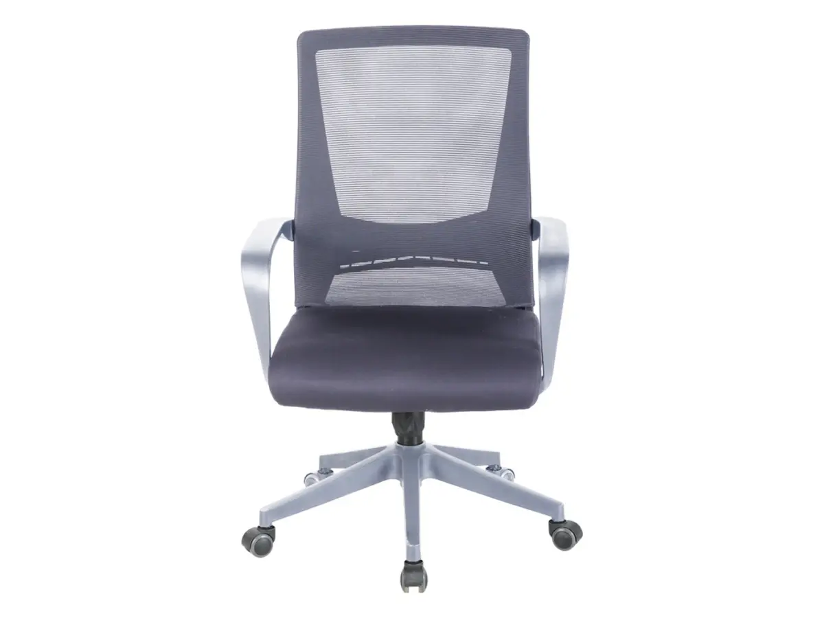 Sillón giratorio Ozi gris