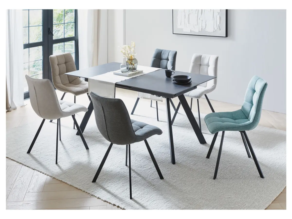 Mesa extensible Planet 160-200x90 negro/antracita