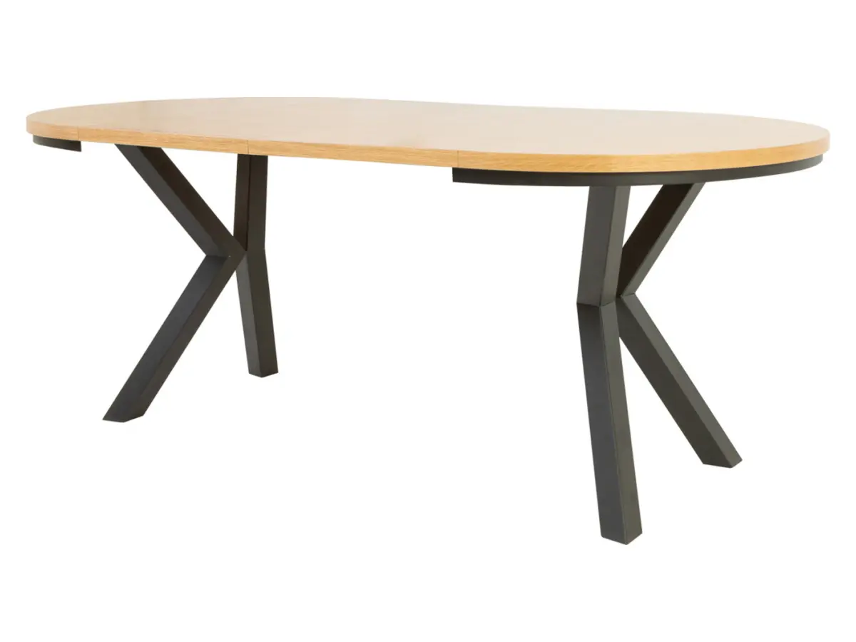 Mesa extensible Eland 100/150/200x100 chapa de roble natural