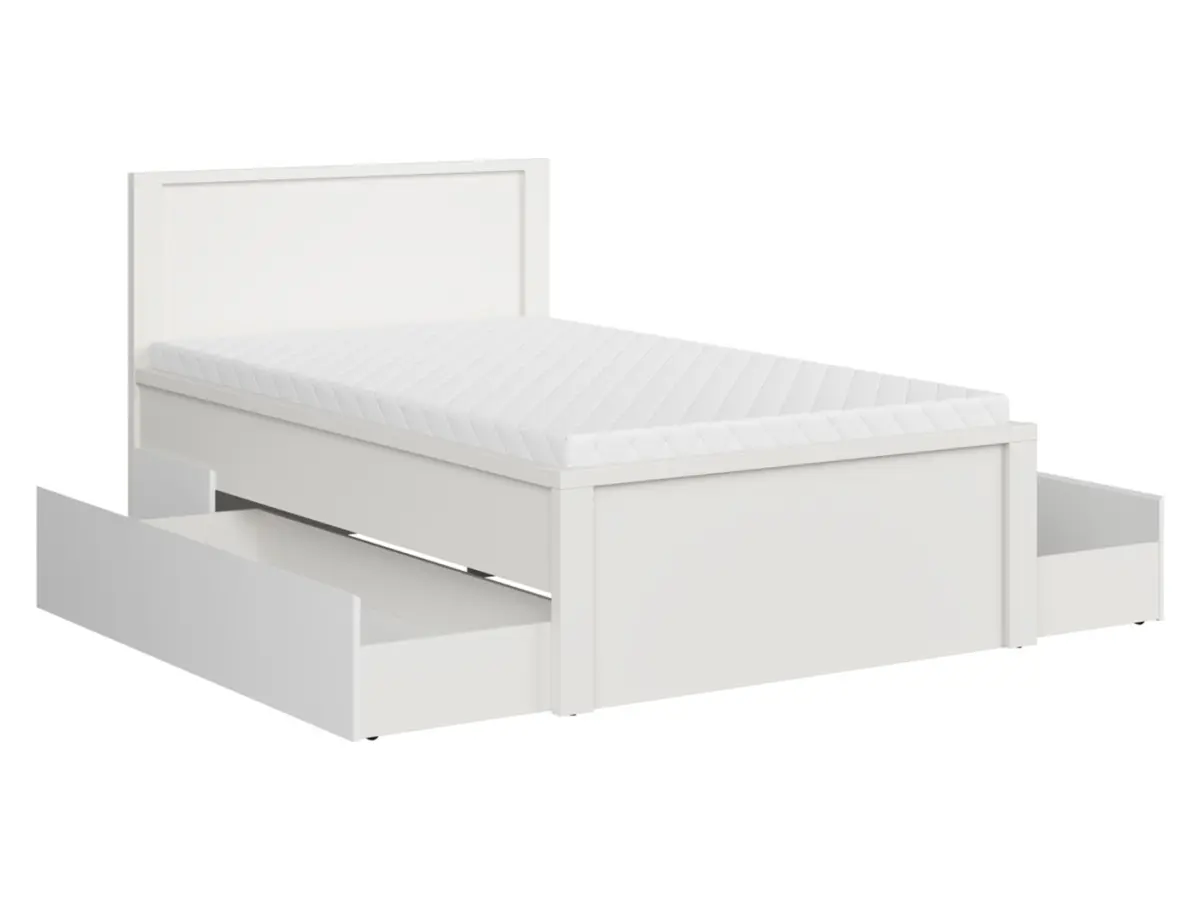 Cama Kaspian T 120x200 blanca