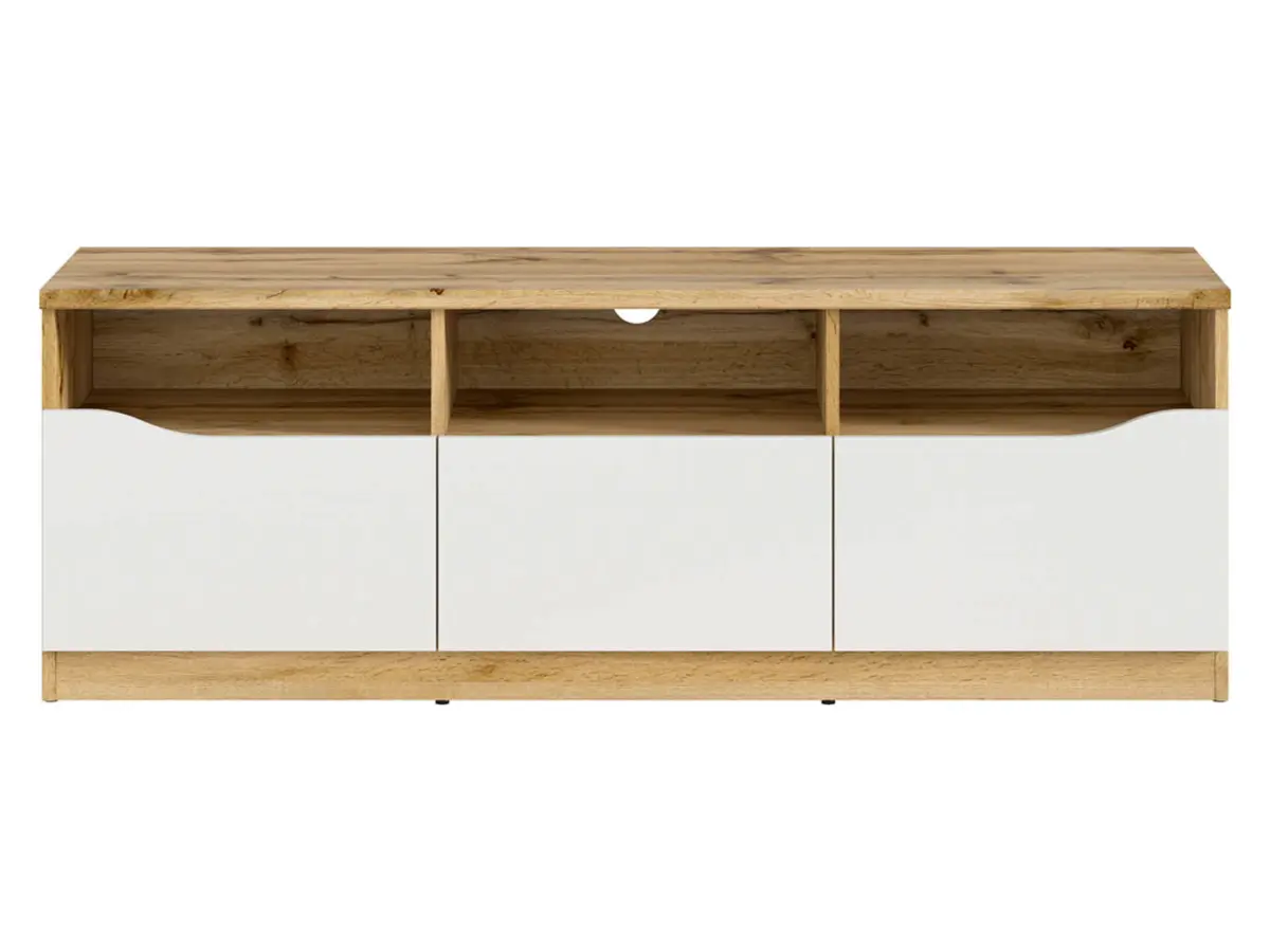 Mueble RTV Nuis 135 cm con 3 cajones roble wotan