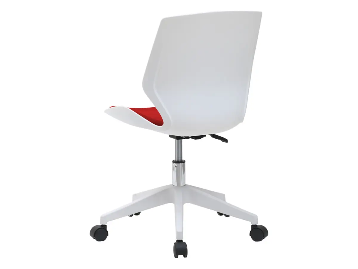 Silla giratoria Kili blanco - rojo