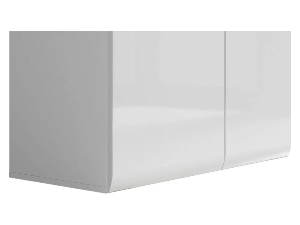 Witryna Azteca Trio 90 cm z 2 drzwiami biały połysk