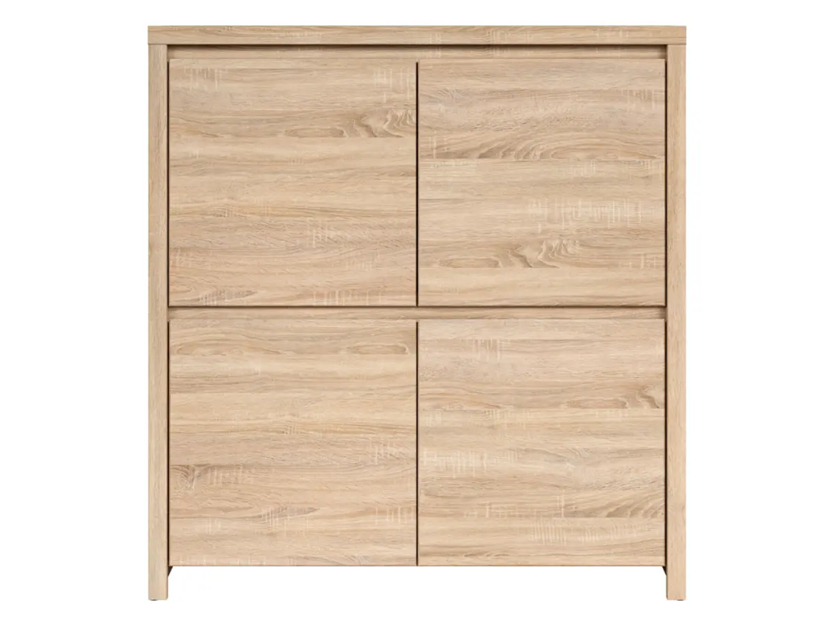 Armario Kaspian 105 cm de cuatro puertas roble sonoma