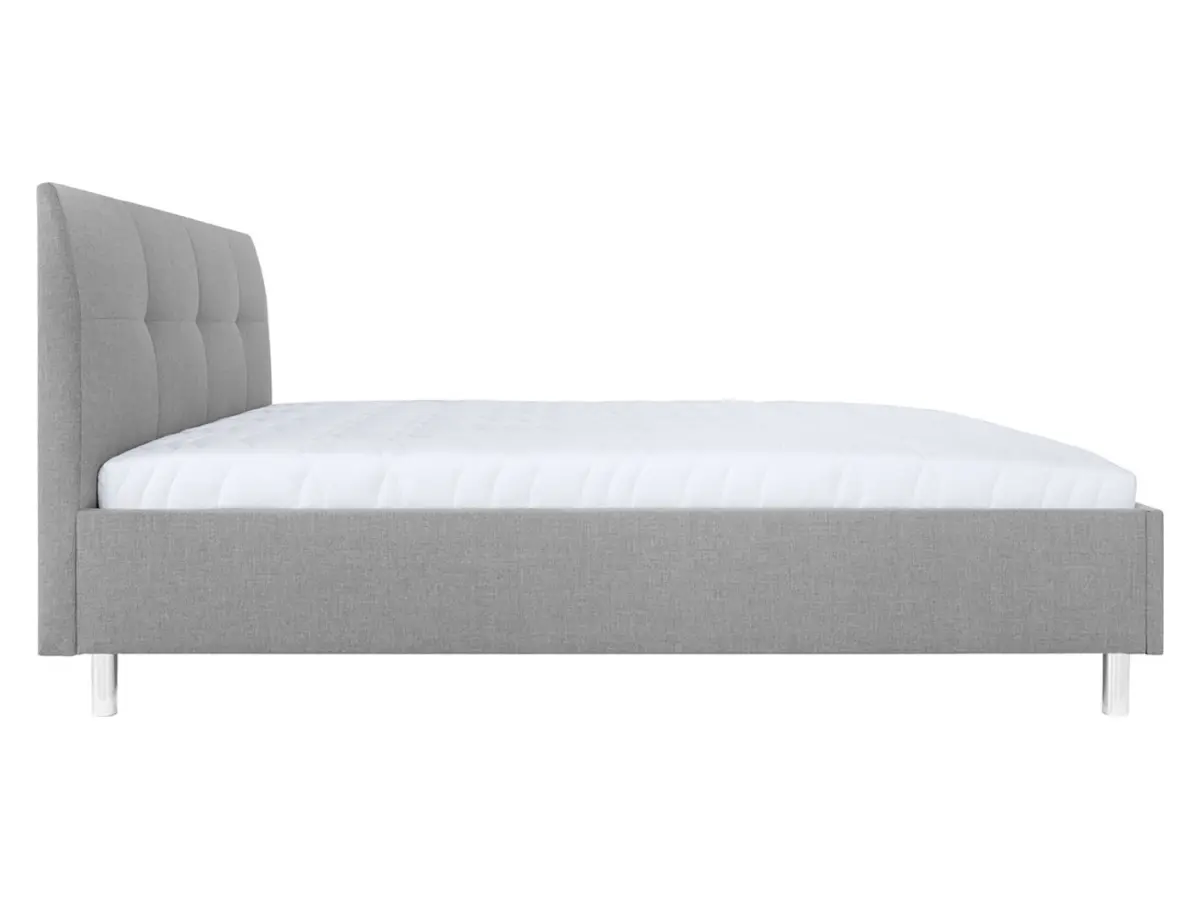 Cama tapizada Mala gris 160x200