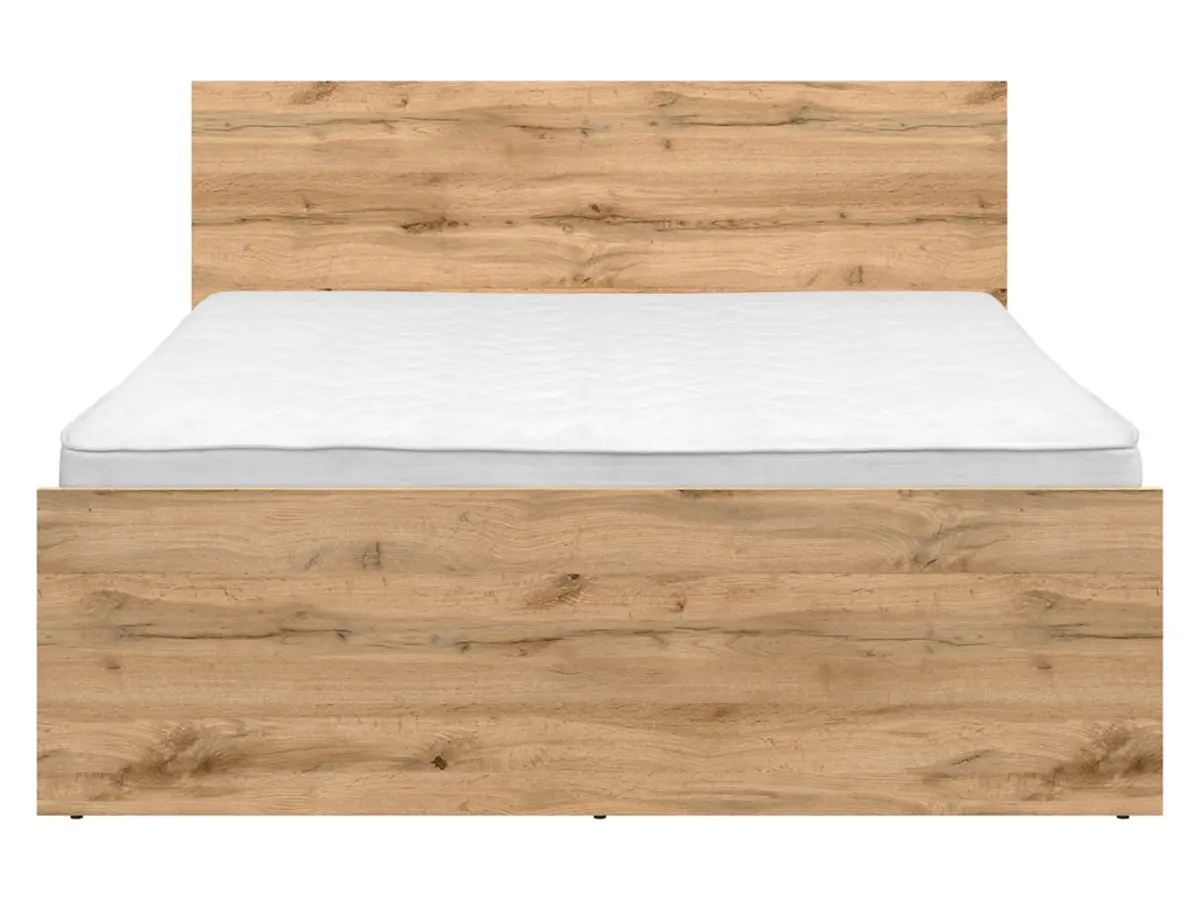 Cama Zele 140x200 roble wotan