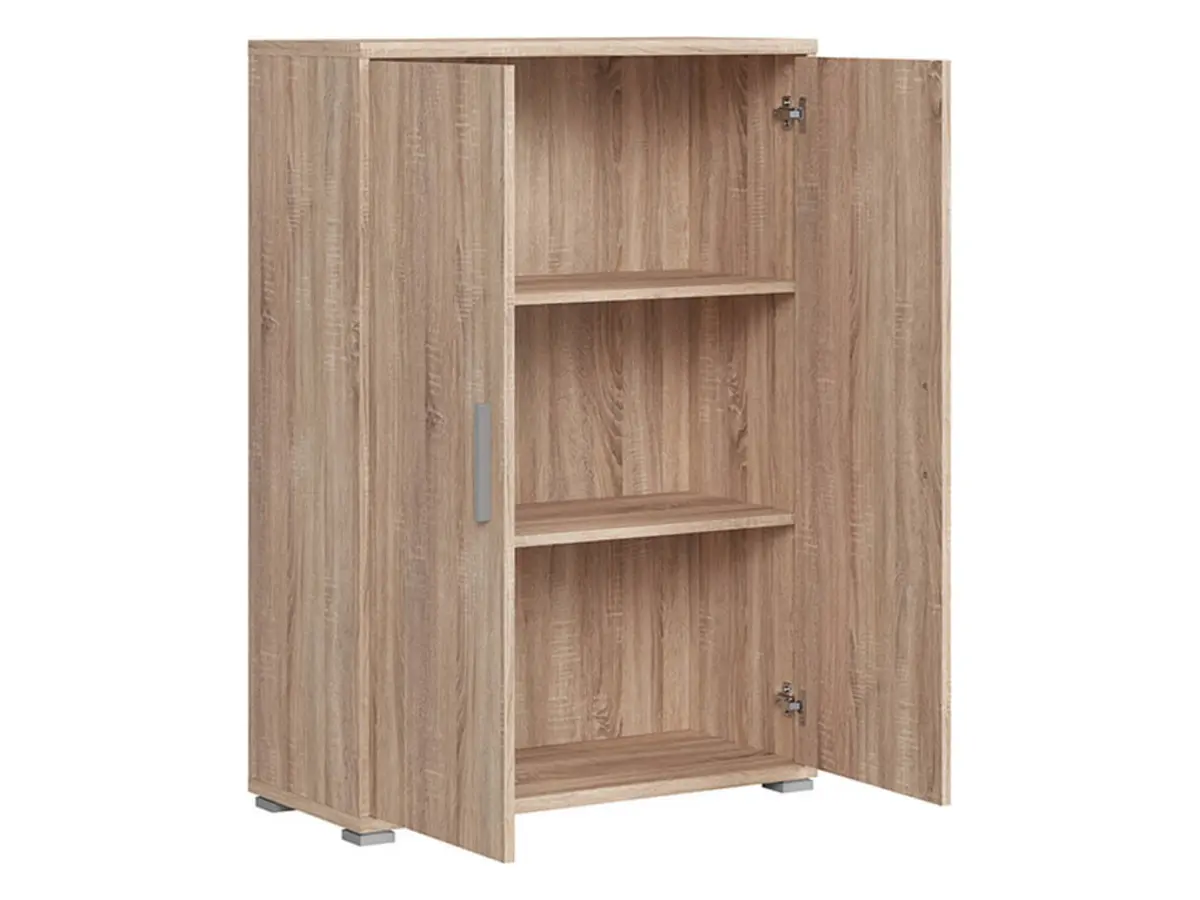 Armario Brw Office 79 cm de dos puertas roble sonoma