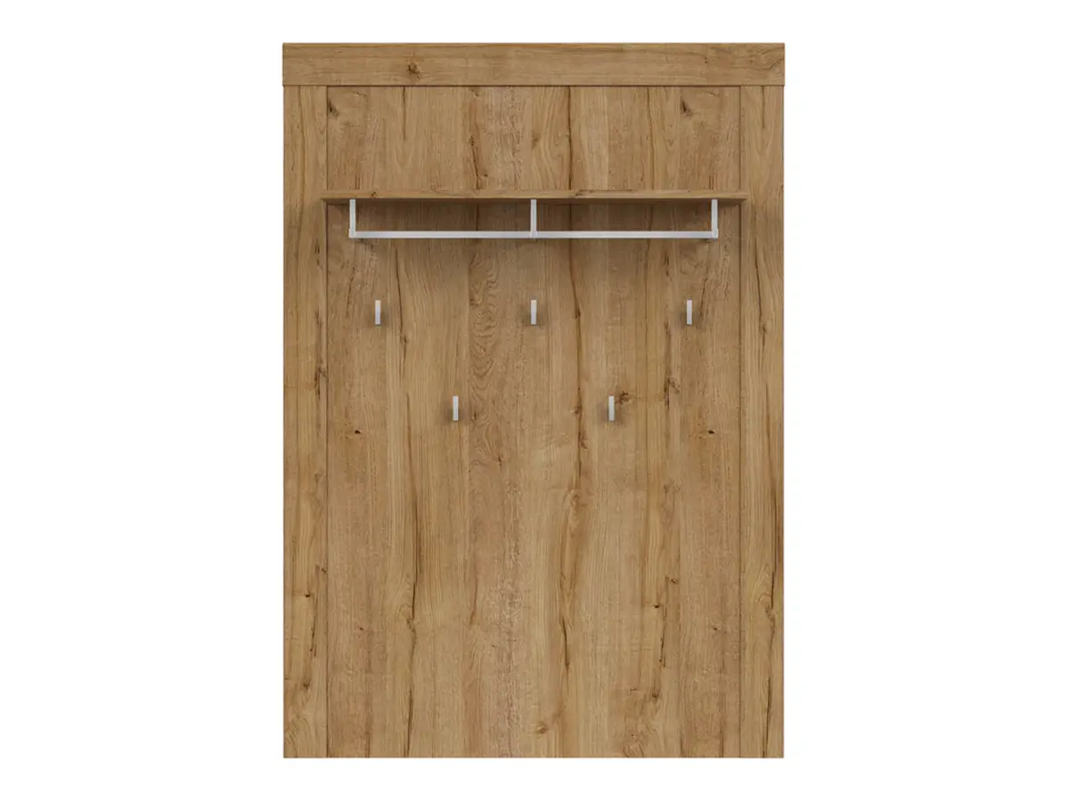 Perchero de pared para recibidor Holten 93x132 cm roble waterford