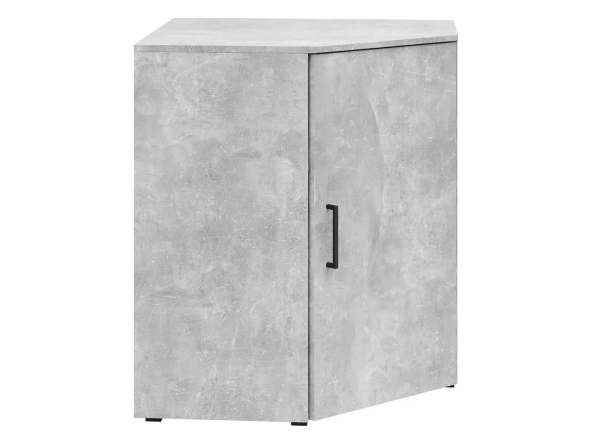 Estantería de esquina MultiDo 71,5x71,5 cm con puertas atelier claro