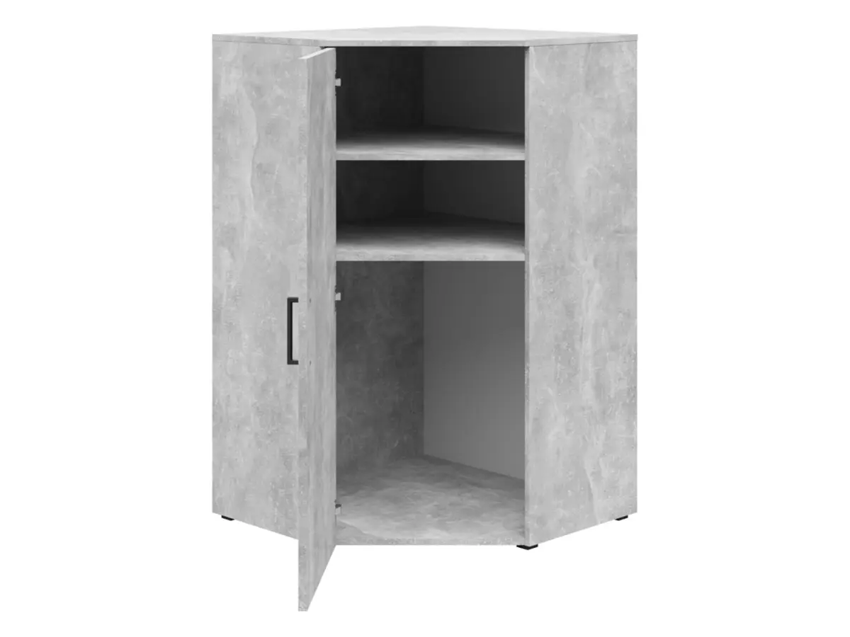 Estantería de esquina MultiDo 71,5x71,5 cm con puertas atelier claro